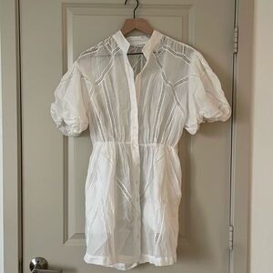 Frame Inset Lace Dress